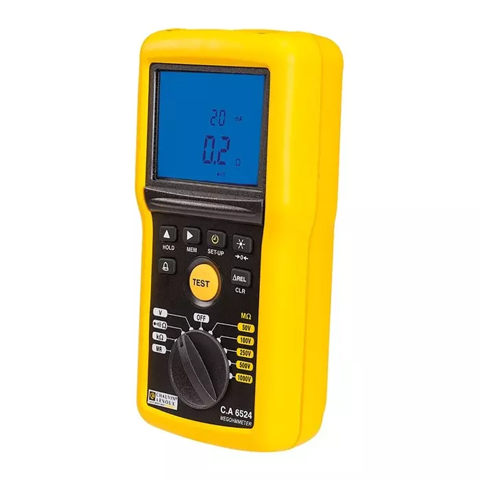 CHAUVIN ARNOUX Insulation Continuity Tester 50 V Min 1000 V Max 200G Ω Max CAT IV - UKAS Calibration, P01140824
