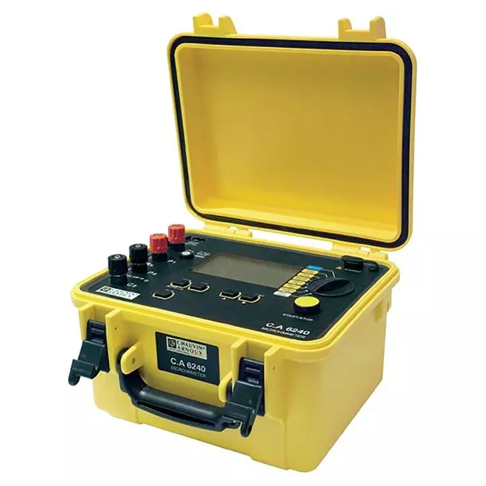 CHAUVIN ARNOUX Ohm Meter 399 Ω Max 1 μΩ Resolution 4 Wire, P01143200