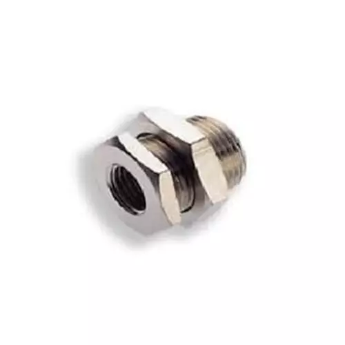 Norgren 16 Series Bulkhead Threaded Adaptor, G 1/8 Female to M16, Threaded Connection Style, 160290018 (Pack of 5 Pcs)