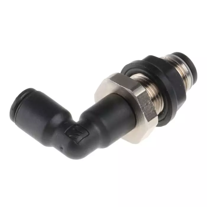 Legris LF3000 Series Bulkhead Tube-to-Tube Adaptor Push In 6 mm to Push In 6 mm Tube-to-Tube Connection Style, 3139 06 00 (Pack of 5 Pcs)