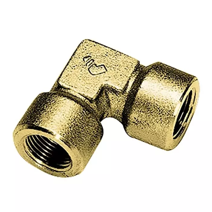 Legris Brass Pipe Fitting 90° Threaded Elbow Female G 1/8 inch to Female G 1/8in, 0143 10 10 (Pack of 5 Pcs)