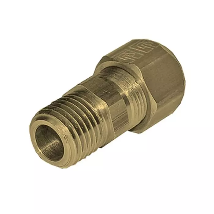 Legris Brass Pipe Fitting Straight Compression Stud Fitting Male NPT 1/8in 8 mm, FBMB8-1/8 (Pack of 30 Pcs)
