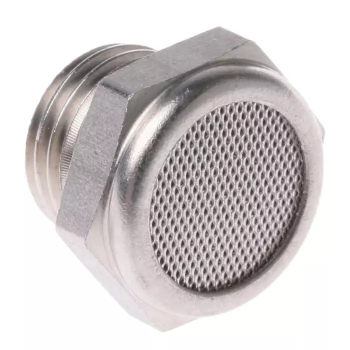 Legris 0682 Series Pneumatic Silencer Stainless Steel 12 Bar Threaded G 1/4 Male, 0682 00 13