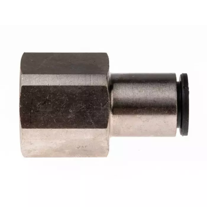 Legris LF3000 Series Straight Threaded Adaptor G 1/2 Female to Push In 10 mm Threaded-to-Tube Connection Style, 3114 10 21 (Pack of 2 Pcs)