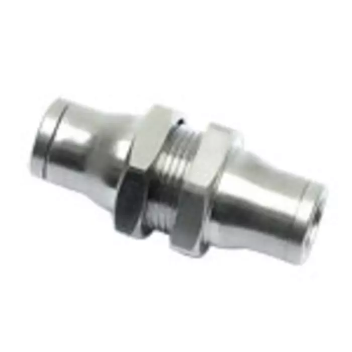 Legris LF3600 Series Bulkhead Tube-to-Tube Adaptor Push In 8 mm to Push In 8 mm Tube-to-Tube Connection Style, 3616 08 00 (Pack of 2 Pcs)