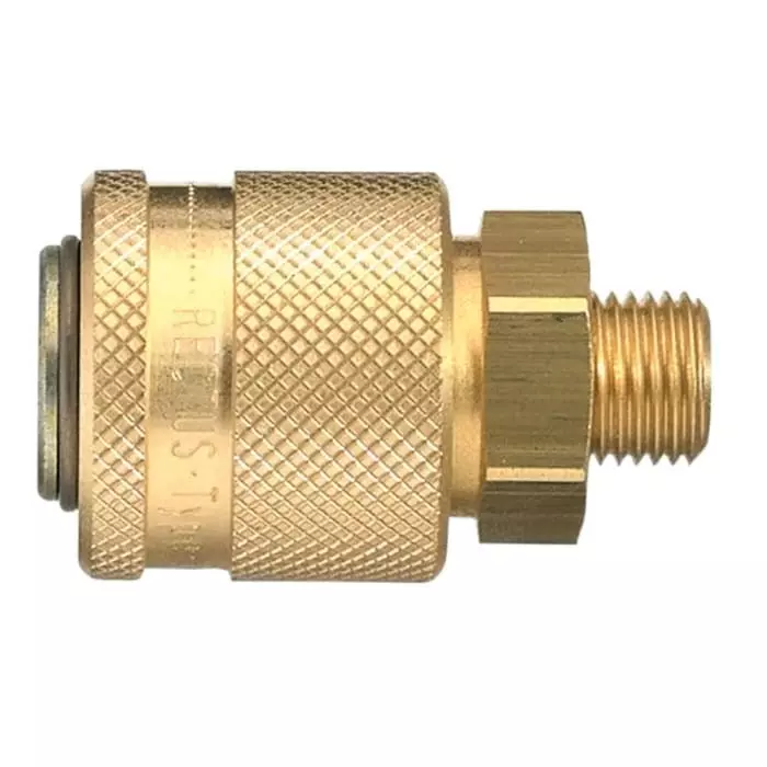 Legris Anodised Aluminium Male Pneumatic Quick Connect Coupling, BSPP 1/4 in Male 30 mm Male Thread, 30KAAW13SPN