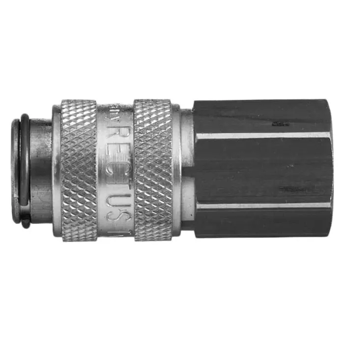 Legris Nickel Plated Brass Female Pneumatic Quick Connect Coupling, 1/4 in Female 16 mm Female Thread, 21KLIW13MPN