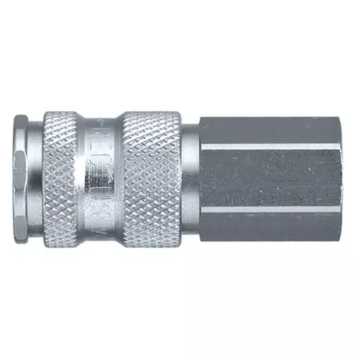 Legris Nickel Plated Brass Female Pneumatic Quick Connect Coupling, 1/4 in Female 23 mm Female Thread, 25KBIW13BPN