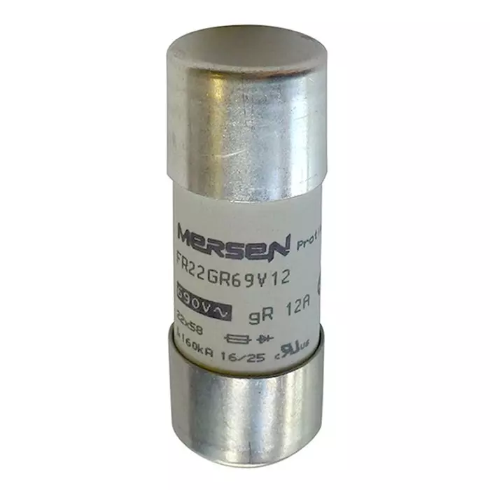 Mersen FF Cartridge Fuse 50 A 500 V DC, 690 V AC & 700 V AC 22x58 mm, C1018557 - FR22GR69V50