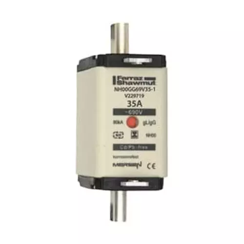 Mersen NH Fuse 35 A 690 V AC NH00, NH00GG69V35-1