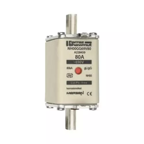 Mersen NH Fuse 80 A 690 V AC NH00, NH00GG69V80