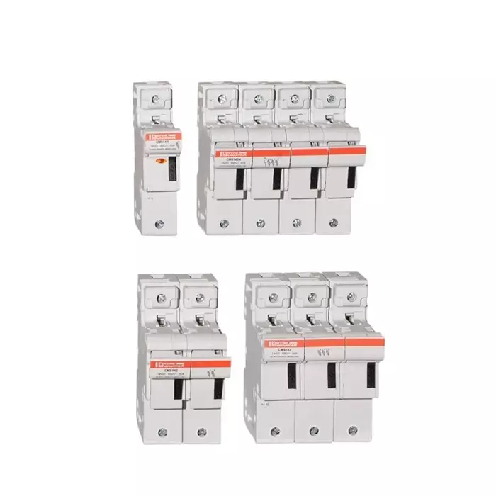 Mersen Rail Mount Fuse Holder 50 A for 14x51 mm Fuse 3P 690 V AC, S331032