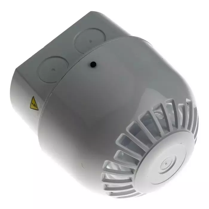 Klaxon Sonos Series Surface Mount Electronic Sounder, 110/230 V AC, 102dB at 1 m, IP65, AC, 32-Tone, PSS-0063
