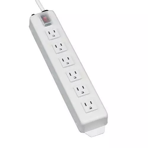 TRIPP LITE Power Outlet Strips 6 Outlet 15 A Current Rating 110 to 126 VAC Voltage Rating, TLM606NC