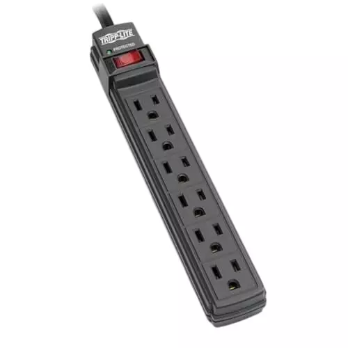 TRIPP LITE Standard Series Surge Protector 6 Outlet 30 A Current 110 to 126 VAC Voltage Rating, TLP6B
