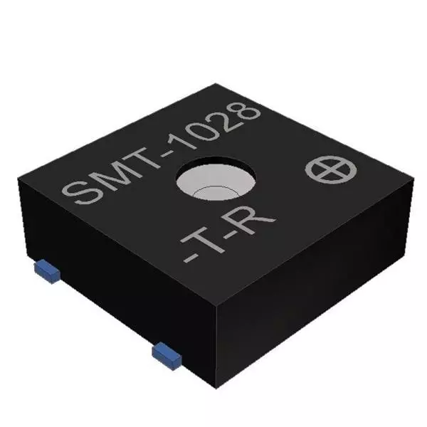 PUI AUDIO Transducers Electromagnetic Board Mount 90 dBA Sound Pressure Level, SMT-1028-T-2-R