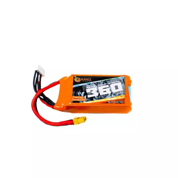Orange 14.8V 360 mAh 25C 4S Lithium Polymer Battery Pack