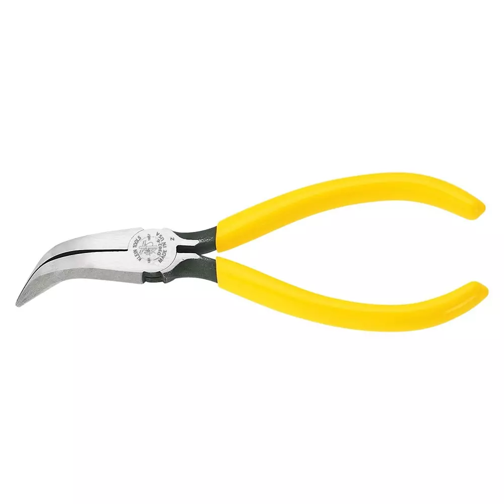KLEIN TOOLS Plier, Curved Long Nose, 161.9Mm, D302-6