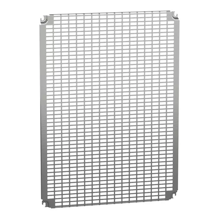SCHNEIDER ELECTRIC Mounting Plate, Telequick, Natural/Steel, Nsymr86