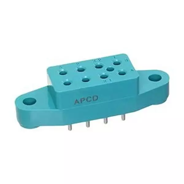 AMPHENOL PCD Relay Socket, 8 Pos, 10A, Th, Rsn116130.