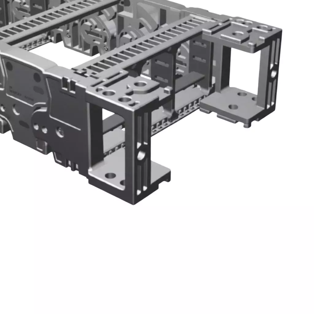 Controlwell Free End Bracket Polyamide 175 mm, NSB-FEB045N.175 (Pack of 4)