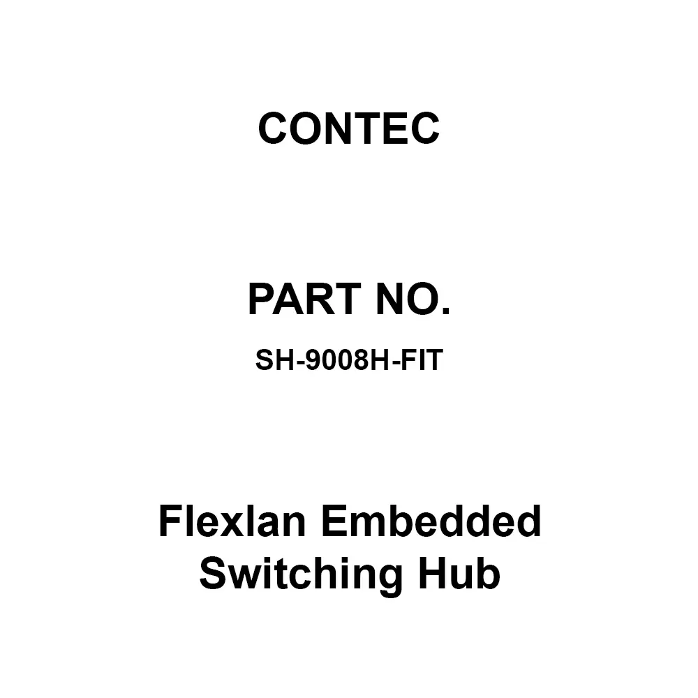 CONTEC Flexlan Embedded Switching Hub, SH-9008H-FIT