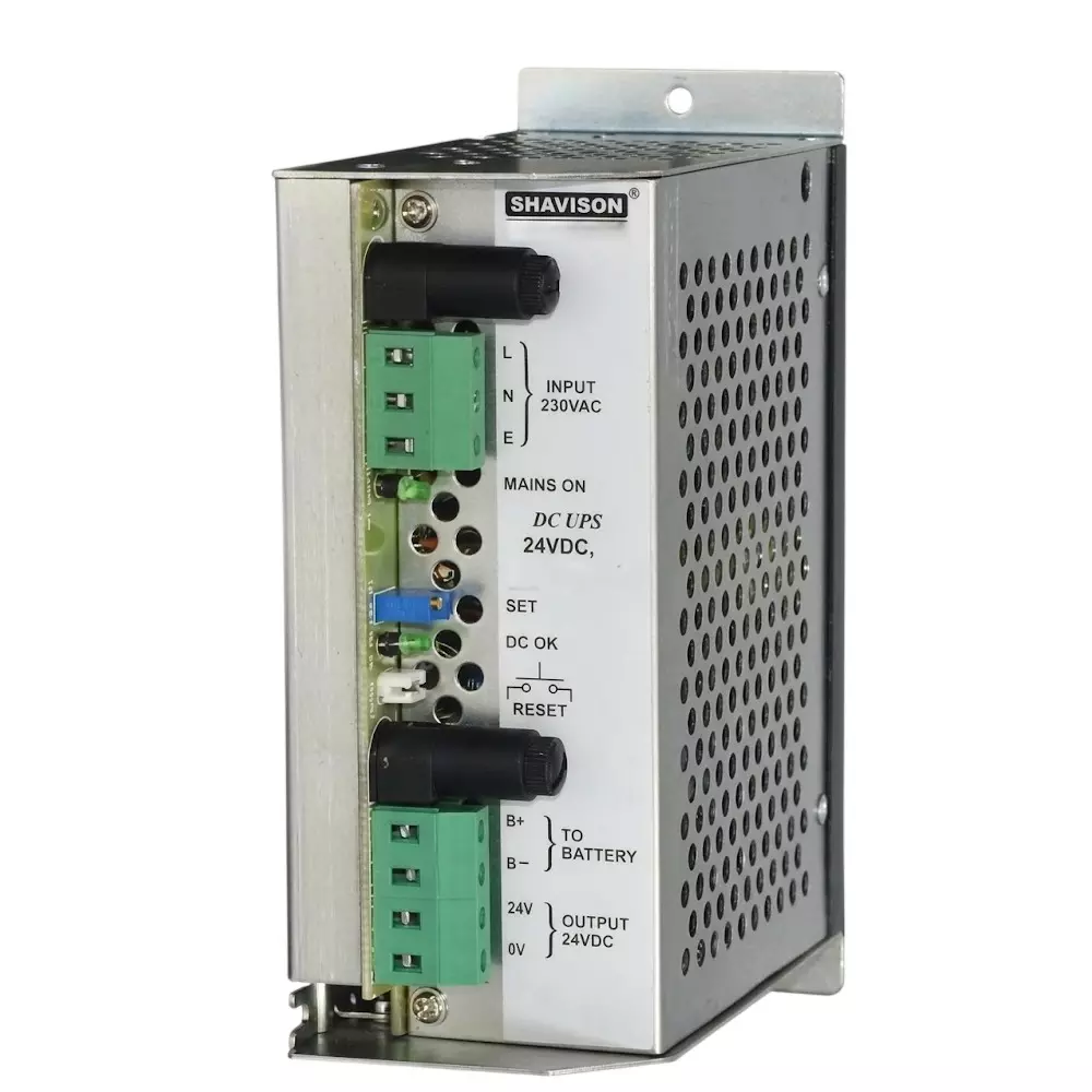 Shavison DC UPS 120 W 4 A Current at Nominal Input 24 V DC for Industrial Use, DCUPS-1-120-24