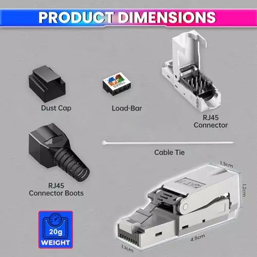 amicitools-rj45-cat7-reusable-ethernet-termination-plug-shielded-zinc-alloy-tool-free-2223-awg-10-gbps-network-plug