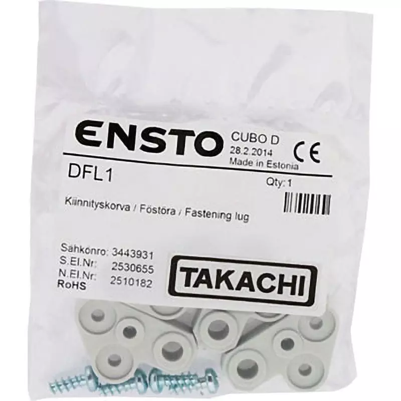 TAKACHI External Mounting Foot Polycarbonate Material External Mounting Feet Type White gray Color, DFL-1 (Pack of 4)