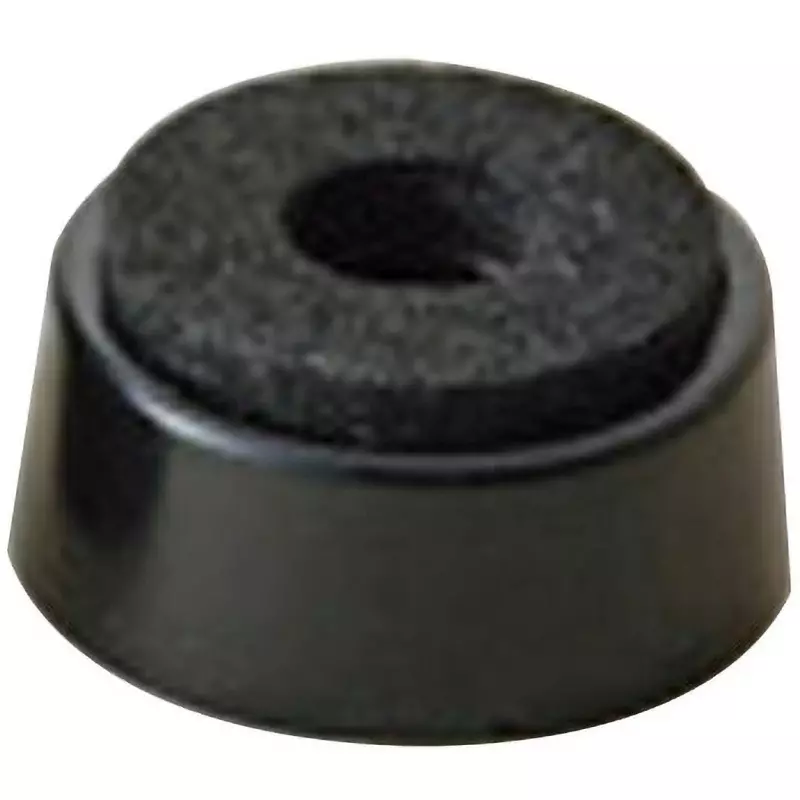 TAKACHI Plastic Foot with Pad Abs(Ul94 Hb) Main Unit Material EVA Pad Material Black Color, TM-1 (Pack of 10)