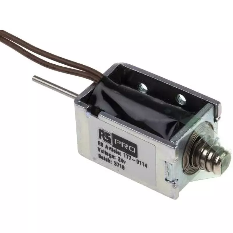 RS PRO DC Solenoid Push Type 24 V Power Supply Voltage, 177-0114