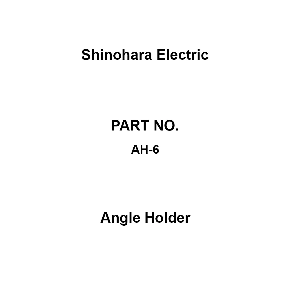 Shinohara Electric Angle Holder Steel plate Material, AH-6 (Pack of 10)