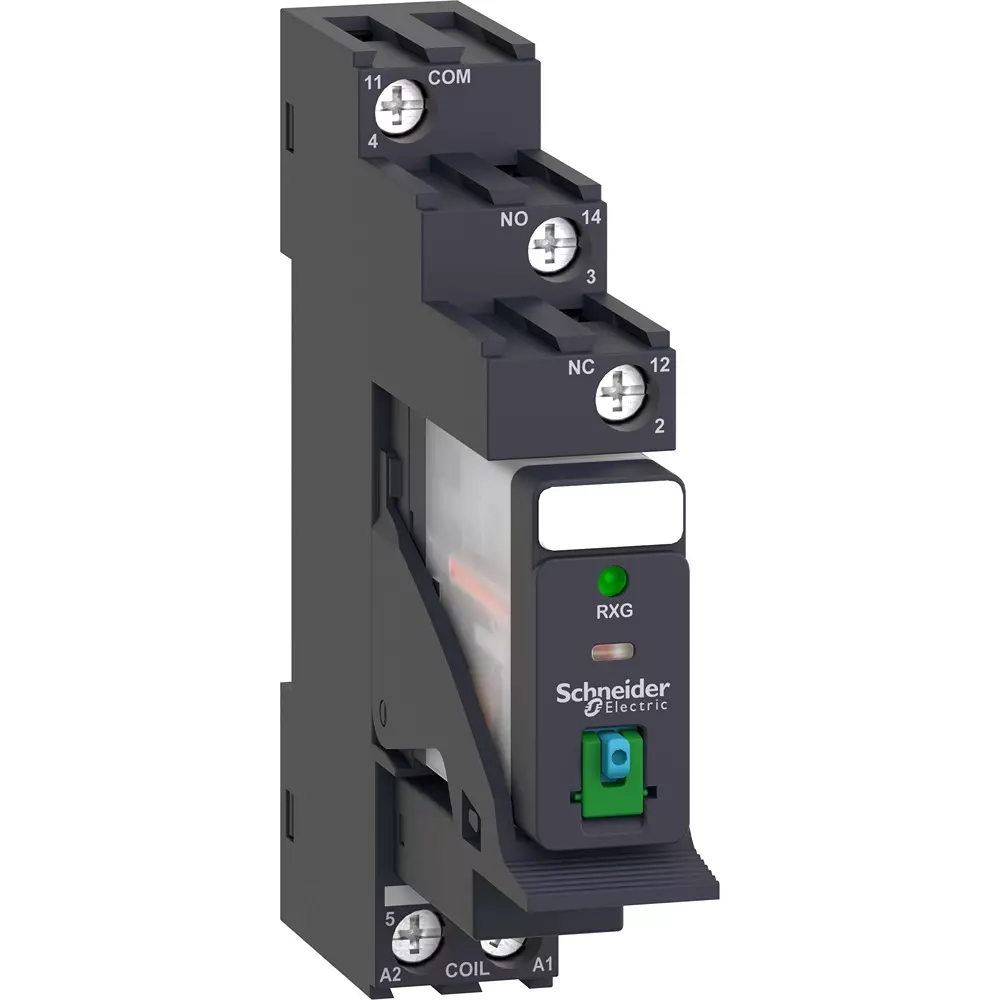 Schneider Electric Harmony Electromagnetic Relay [Test button] Yes, [Release lever] Yes Spec, RXG12BDPV