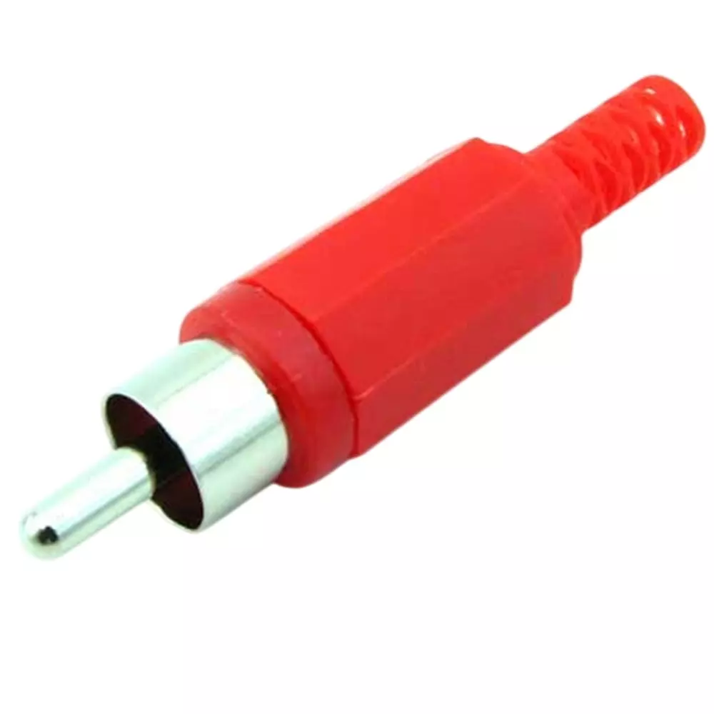 Kyoritsu Electronics Rca Plug Handle, spring: plastic Material Red, WTN-19-6199(R)