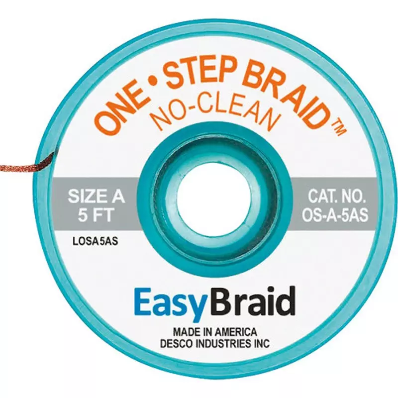DESCO Solder Blotting Wire One Step Compatible with lead-free solder Spec, OS-A-5AS (Pack of 25)