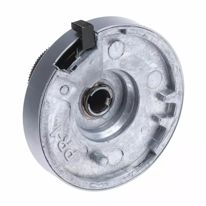 Vishay Circular Potentiometer Knob 46 mm Dia Black Indicator, 25A11B10
