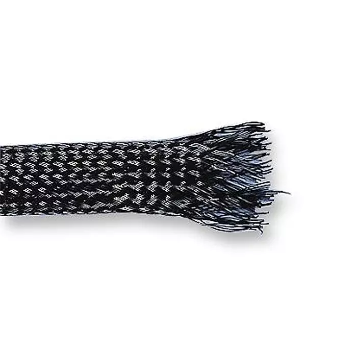 MULTICOMP PRO Sleeving SLEEVING, BRAID, 4MM, BLACK, 10M, PETBK4B10