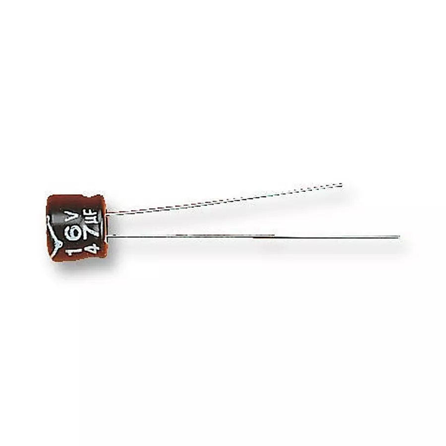 MULTICOMP PRO Leaded Aluminium Electrolytic Capacitors CAP, 100µF, 6.3V, 20%, MCUMR6V3107M5X5 (Pack of 20)