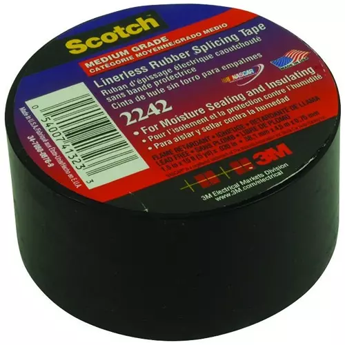 3M ELECTRICAL INSUL TAPE, EPR, 15FT X 1.5", 2242-1-1/2X15FT.