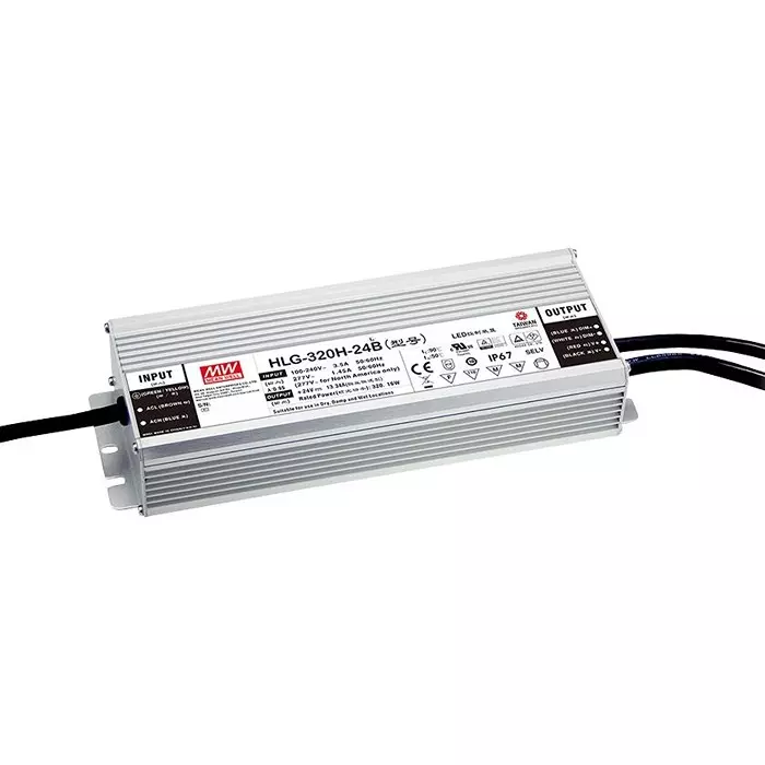 Mean Well LED DRIVER PSU, AC-DC, 48V, 6.7A, HLG-320H-48B