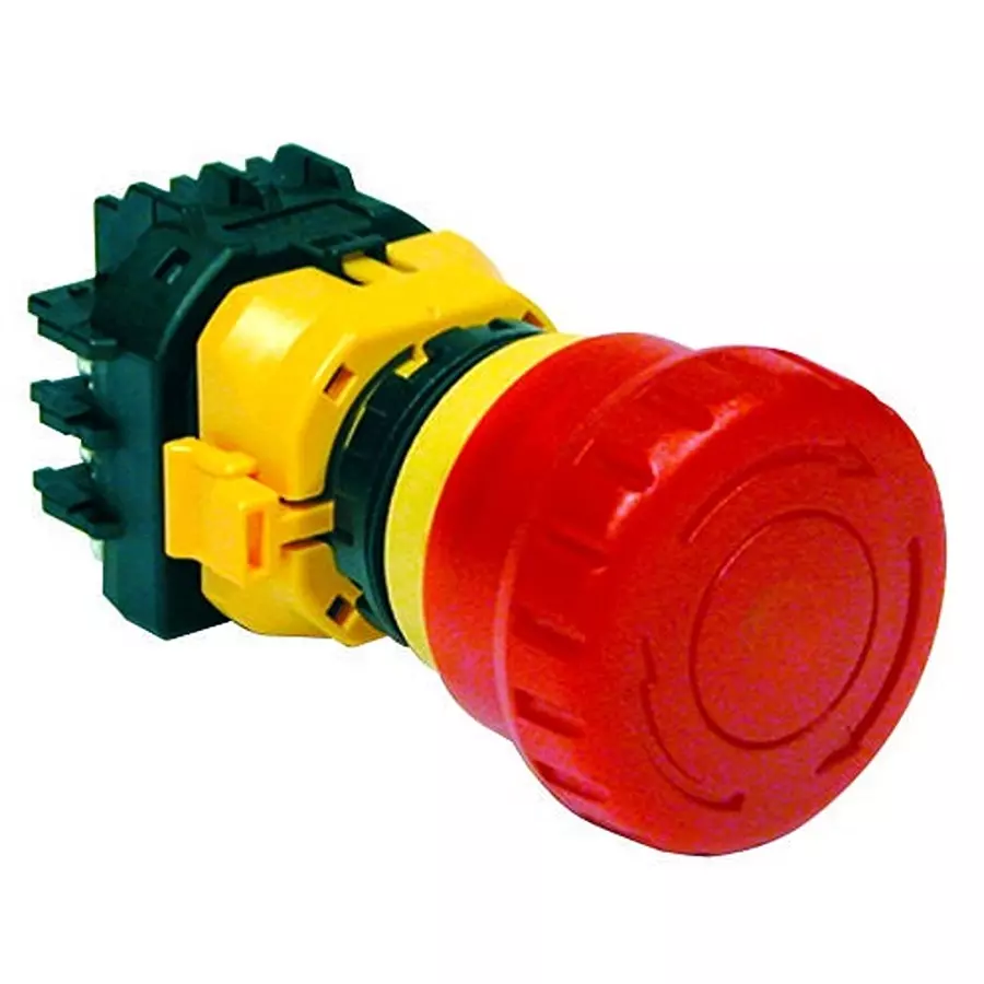 IDEC SWITCH, EMERGENCY STOP, 3NC/1NO, 250VAC, XW1E-BV413M-R