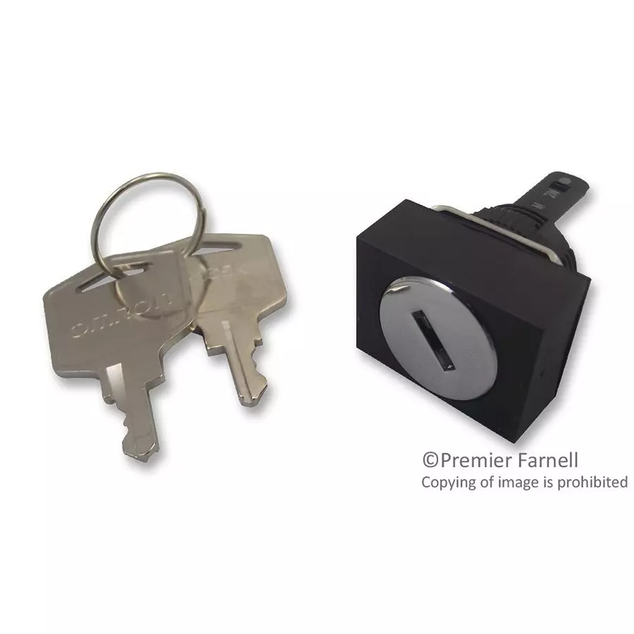 OMRON INDUSTRIAL AUTOMATION KEYSWITCH BODY, 18X24MM, A165K-J2ML