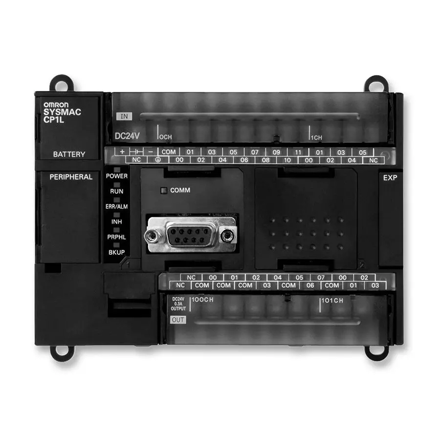 OMRON INDUSTRIAL AUTOMATION CPU, RELAY, DC, 24 IN, 16 OUT, CP1L-EM40DR-D