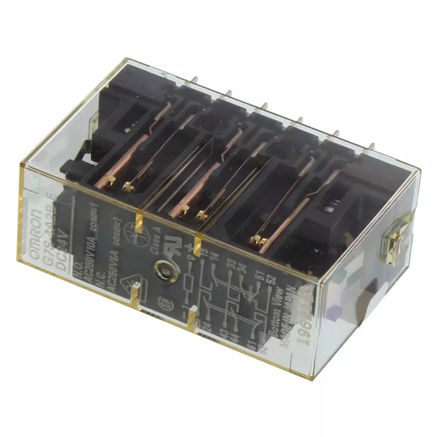 OMRON INDUSTRIAL AUTOMATION RELAY, 4PST-NO/DPST-NC, 240VAC, 3A, G7S-4A2B-E DC24