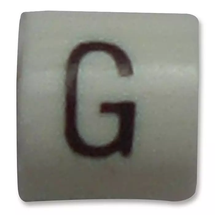 RAYCHEM - TE CONNECTIVITY CABLE MARKER, G, PK100, 06161916 (Pack of 100 Pcs)