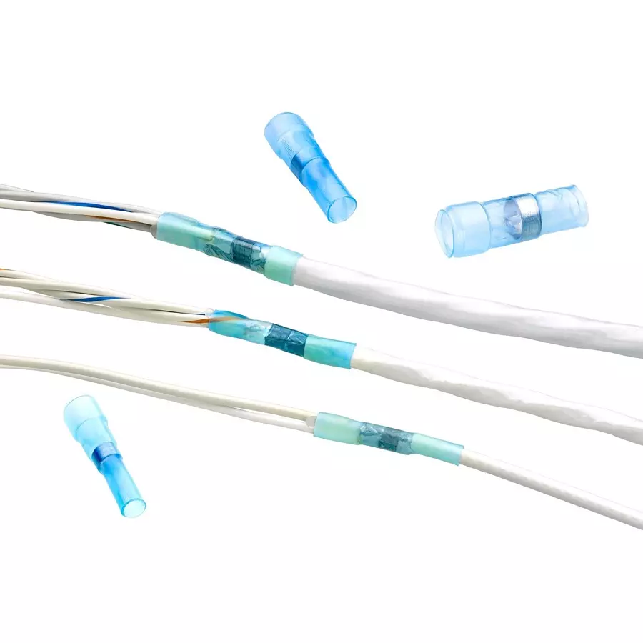 RAYCHEM - TE CONNECTIVITY SOLDER SLEEVE, TERMINATOR, 24MM, BLUE, EM7795-000