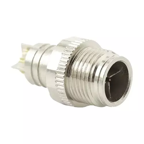 NORCOMP Sensor Conn, M12, 8Pos, Rcpt, Panel, 860-X08-21SR004