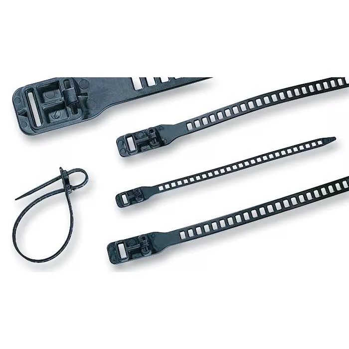 HELLERMANNTYTON Cable Tie, Soft, Rel, 260X7 mm, Pk12, 115-07270 (Pack of 12)