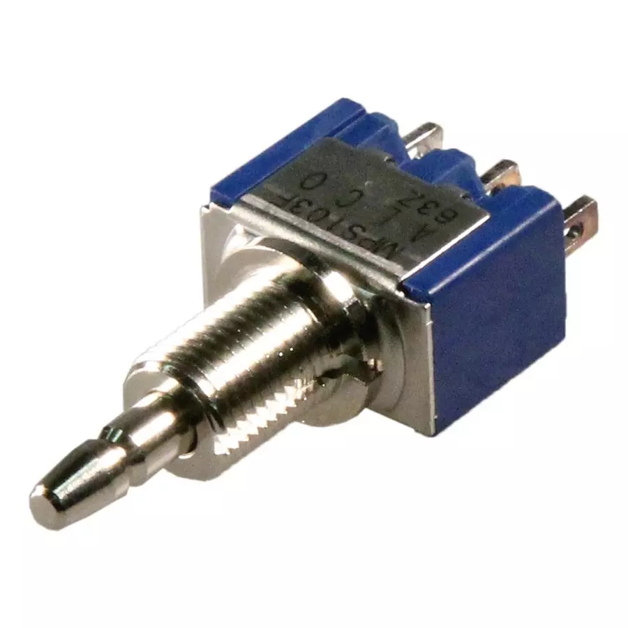 ALCOSWITCH - TE CONNECTIVITY Switch, Pushbutton , Spdt, 3A, 125Vac, Solder Lug, MPS-103F.