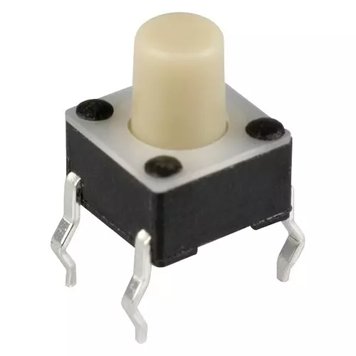 ALCOSWITCH - TE CONNECTIVITY Tactile Switch, Spst, 0.05A, 24V, Thd, FSM4JAH